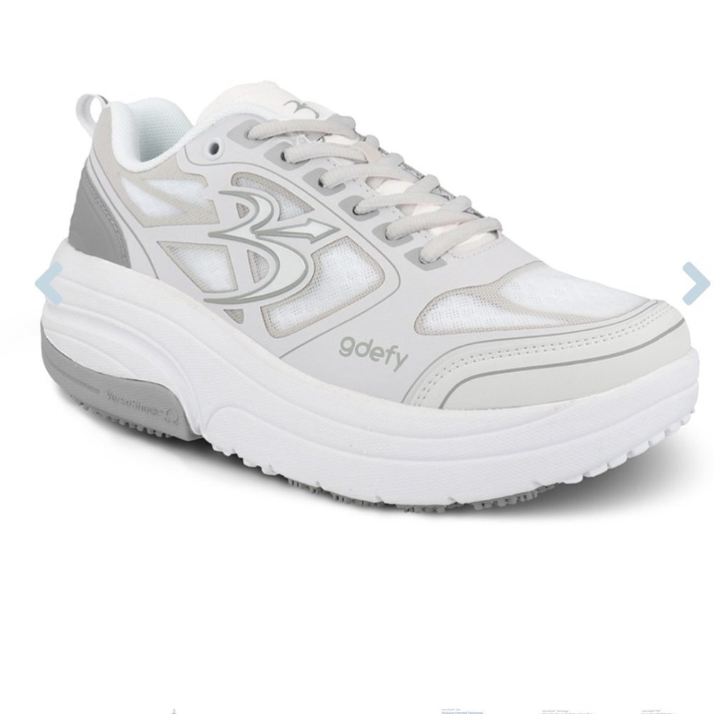 Gravity Defyer GDefy Athletic Shoes Womens 9.5 Gray Walking Lace Up Mighty Walk